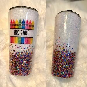 Customizable teacher tumbler